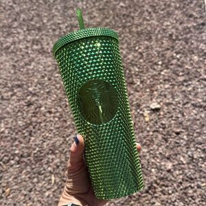 STARBUCKS Holiday 2023 Green Studded Tumbler 24oz BRAND NEW